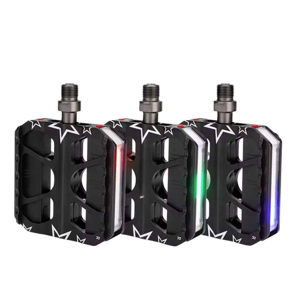 3-Bearing MTB Pedals with LED  - đánh giá và giá Mountain Biking Lights